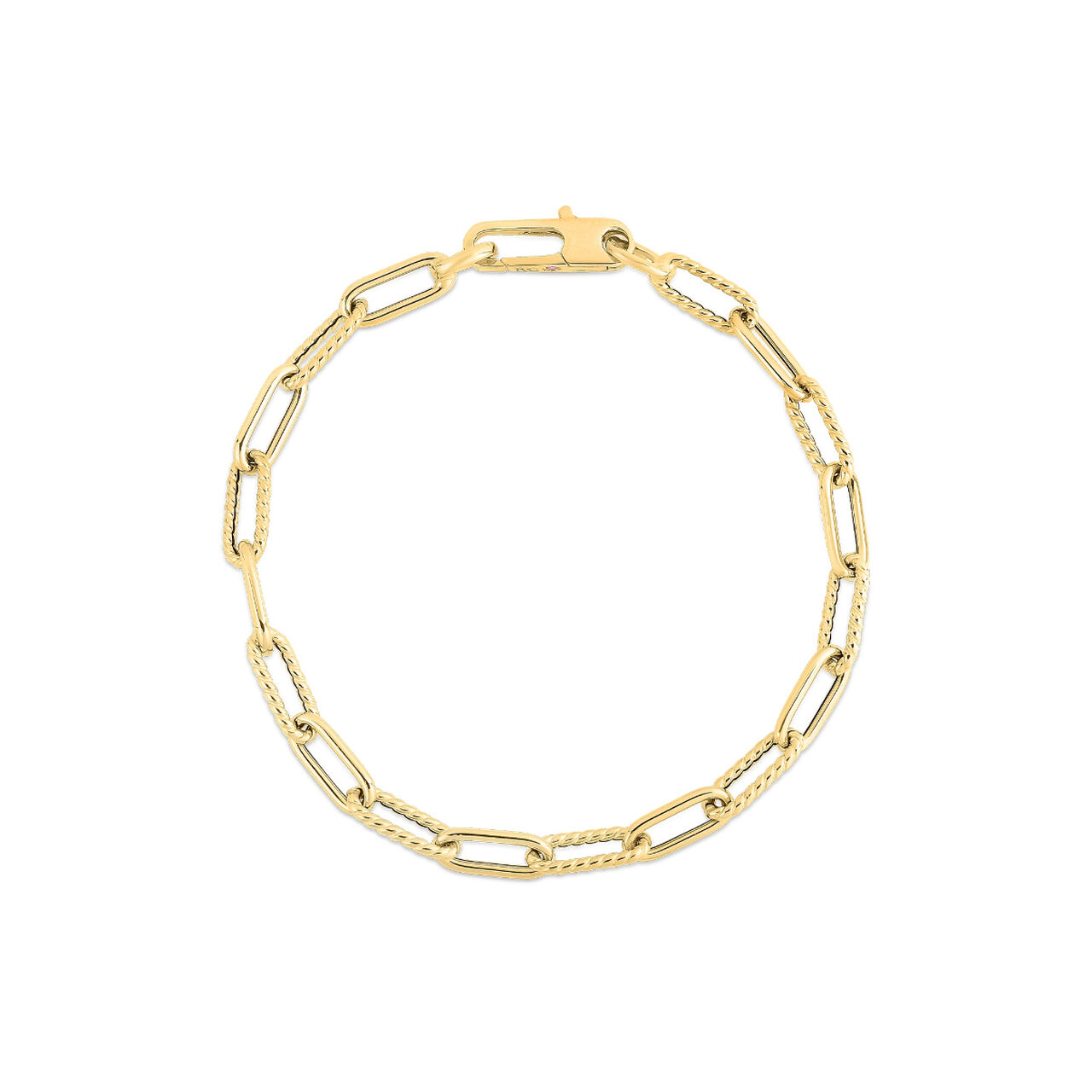 Roberto Coin Yellow Gold Paperclip Link Bracelet image number 0